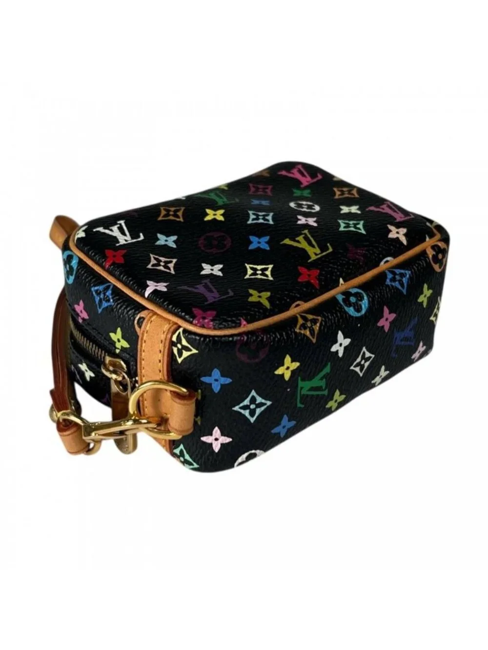 Louis Vuitton Pouch Trousse Wapiti Monogram Multicolor Gold